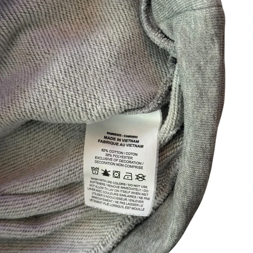 Nike Dri-Fit Gray Hoodie Large Zebra Swoosh‎ Pullover Sweatshirt